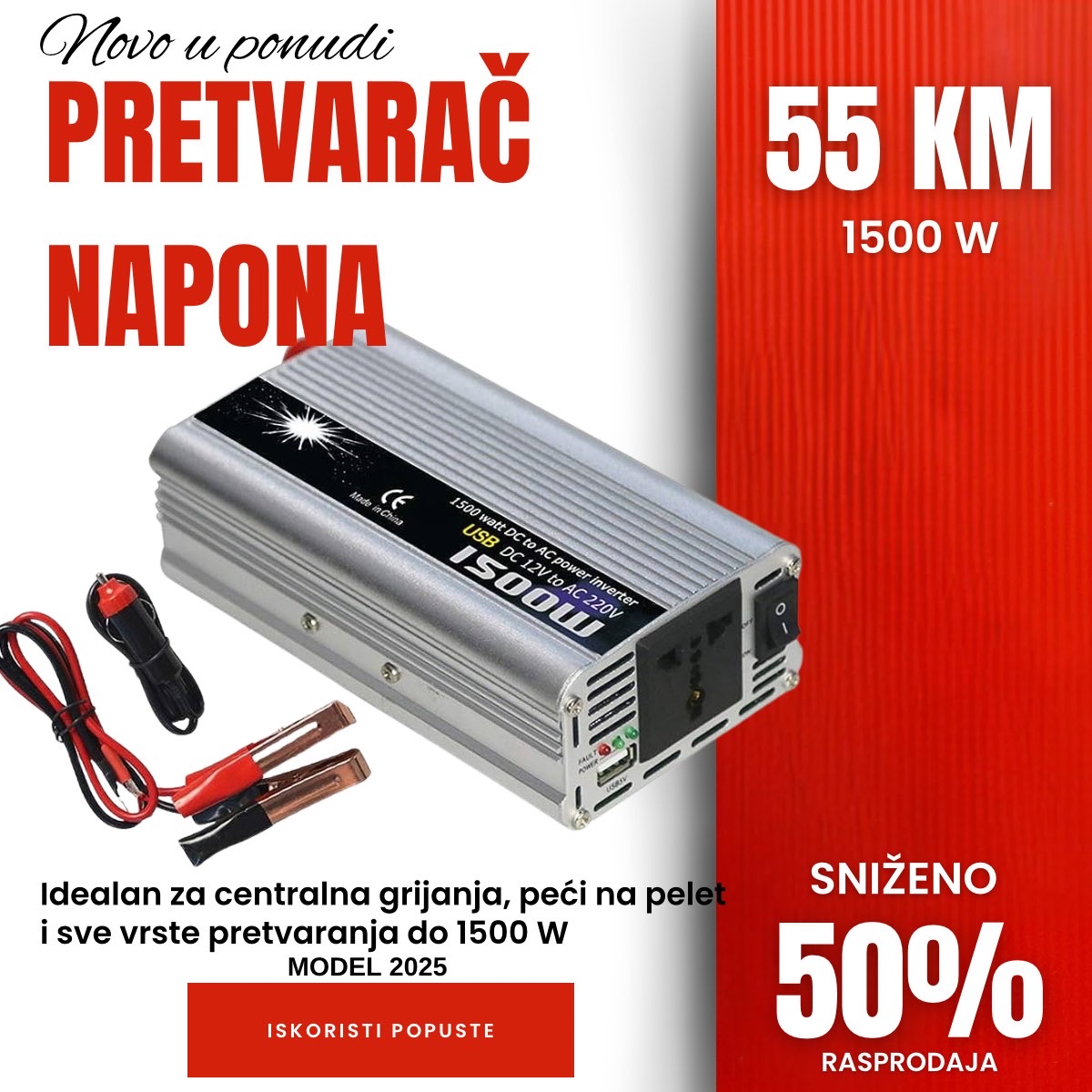Pretvarač napona 1500W