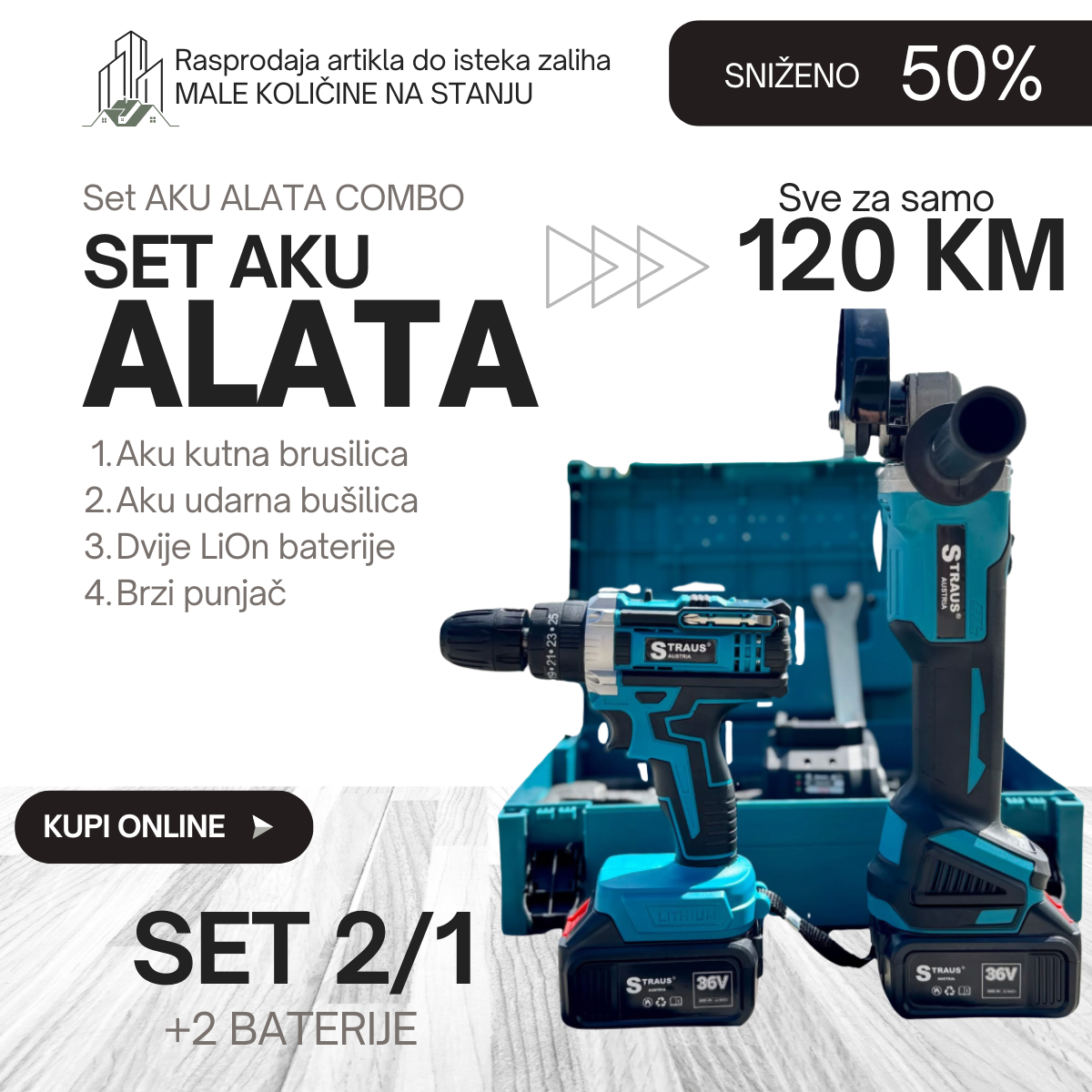 Set AKU ALATA - Straus Austria ( SNIŽENO)